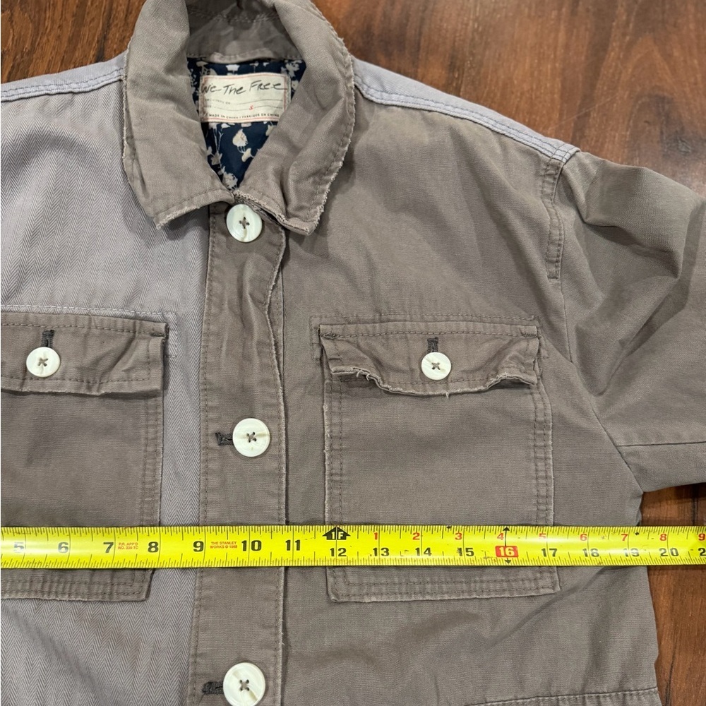 Free People Apollo Cargo Jacket Womens Small Oversized Button Utility Outdoor - Picture 7 of 12